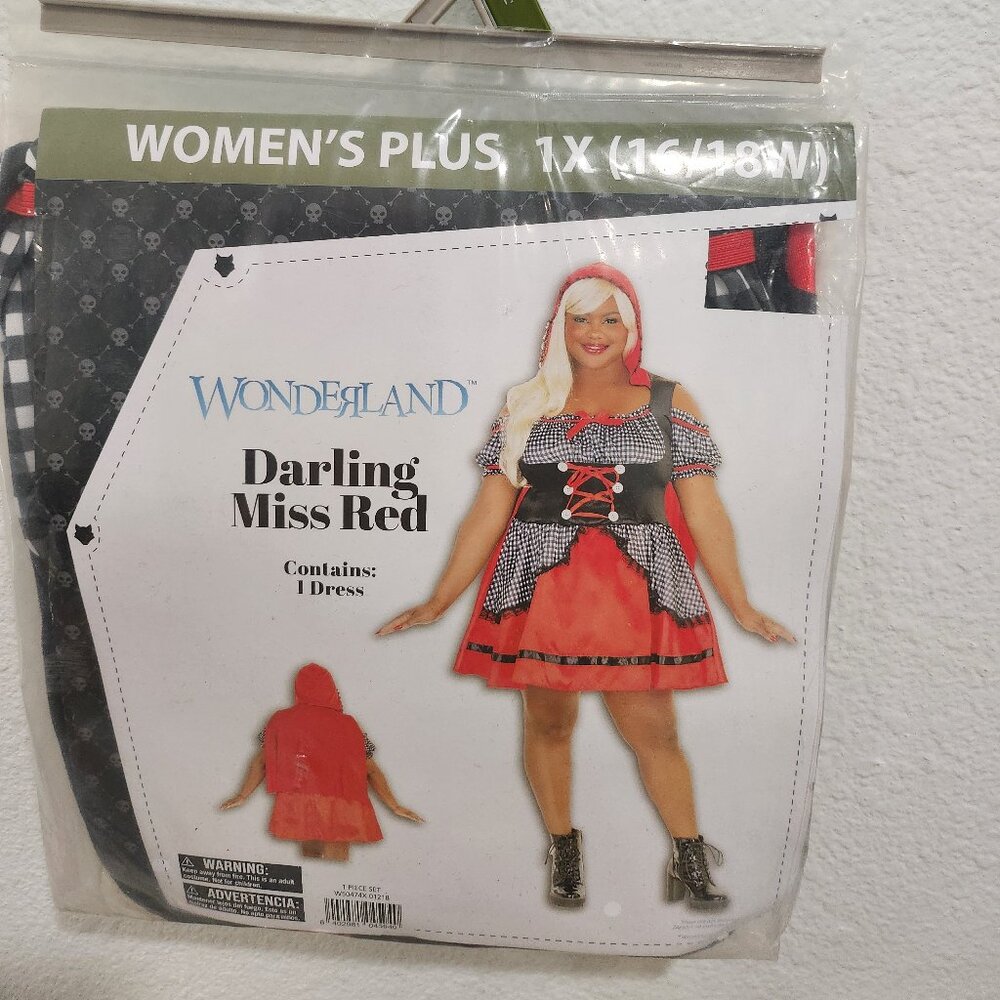 Wonderland Darling Miss Red Women Plus (16/18W)